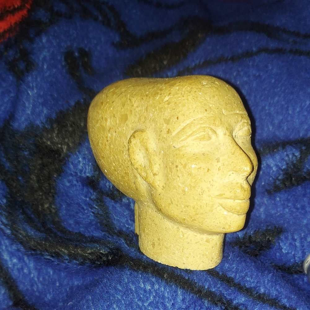 Wild! Ancient Africa? Aliens? Cone Heads? Beautifully Scuplted Rock Head